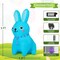 GOOSH 5 FT Easter Inflatables Bunny Blue and Pink Rabbit with Built-in LEDs
